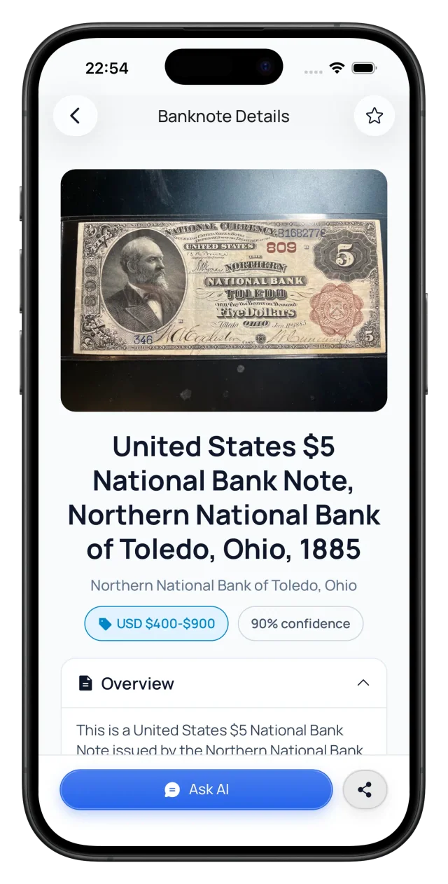 Start with a clear view of your item screen in Money AI